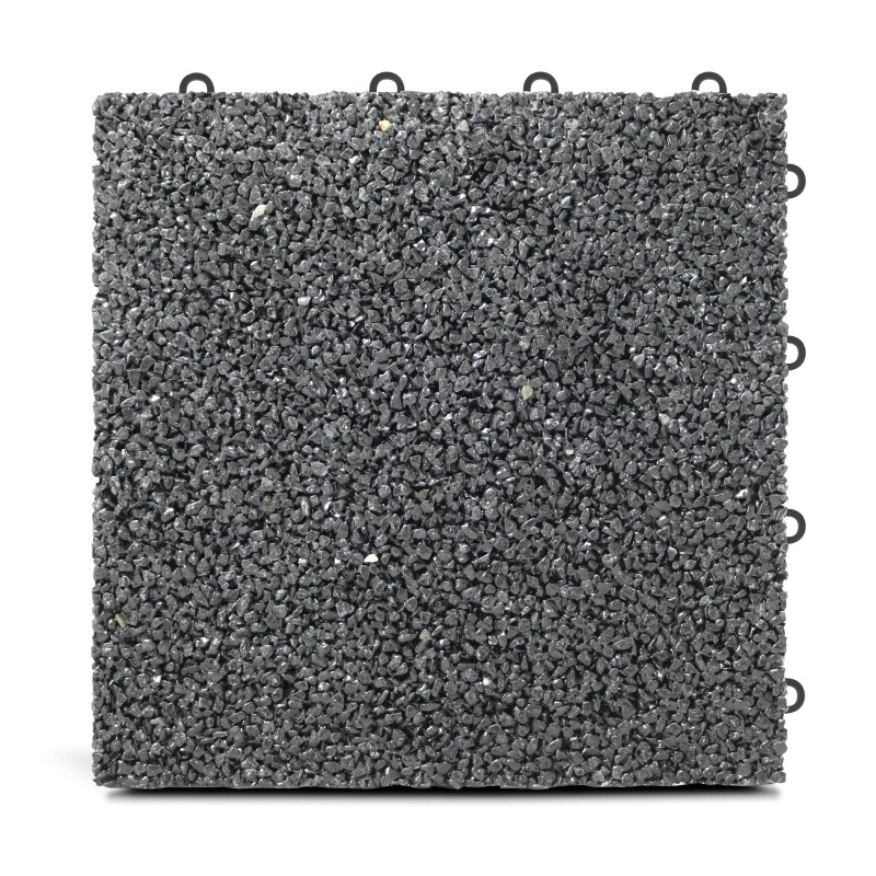 8 Dalles de terrasse gravillon noir