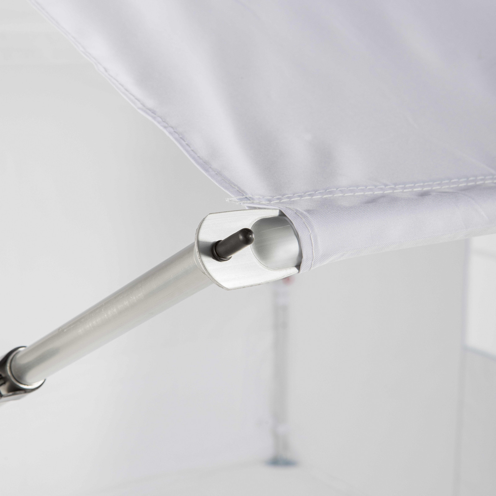 Auvent blanc pour tente pliante 4m - 300g/m²