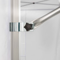 Auvent blanc pour tente pliante 3m - 300g/m²