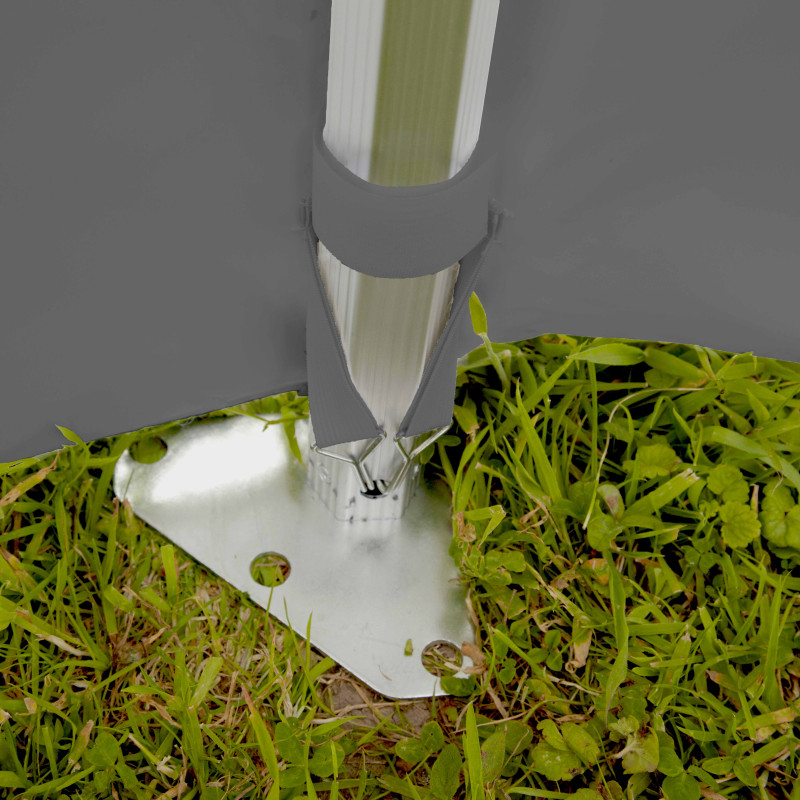 Mur fenêtre gris 3m - 300g/m²