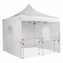 Pack tente pliante de marché 3x3m 300g/m² 40mm