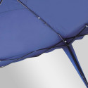 Tente pliante bleu 3x3m - 160 g/m²