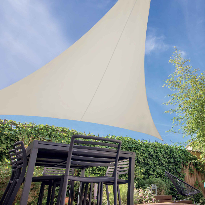 Voile d'ombrage triangulaire extensible 3,60m