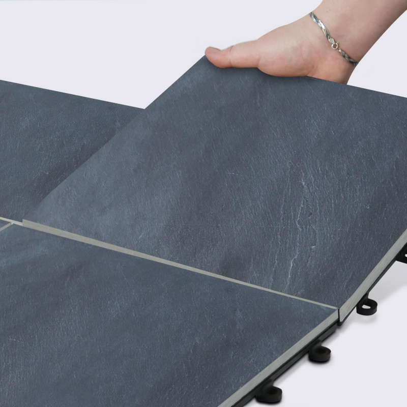 8 Dalles de terrasse pierre noire