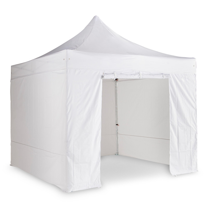 Pack tente pliante blanche de stockage 3 x 3 m 300g/m²