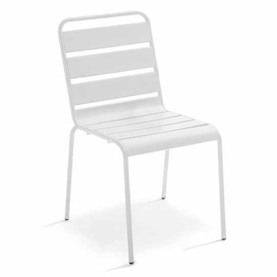 Chaise de terrasse de restaurant en métal thermolaqué | Mobeventpro