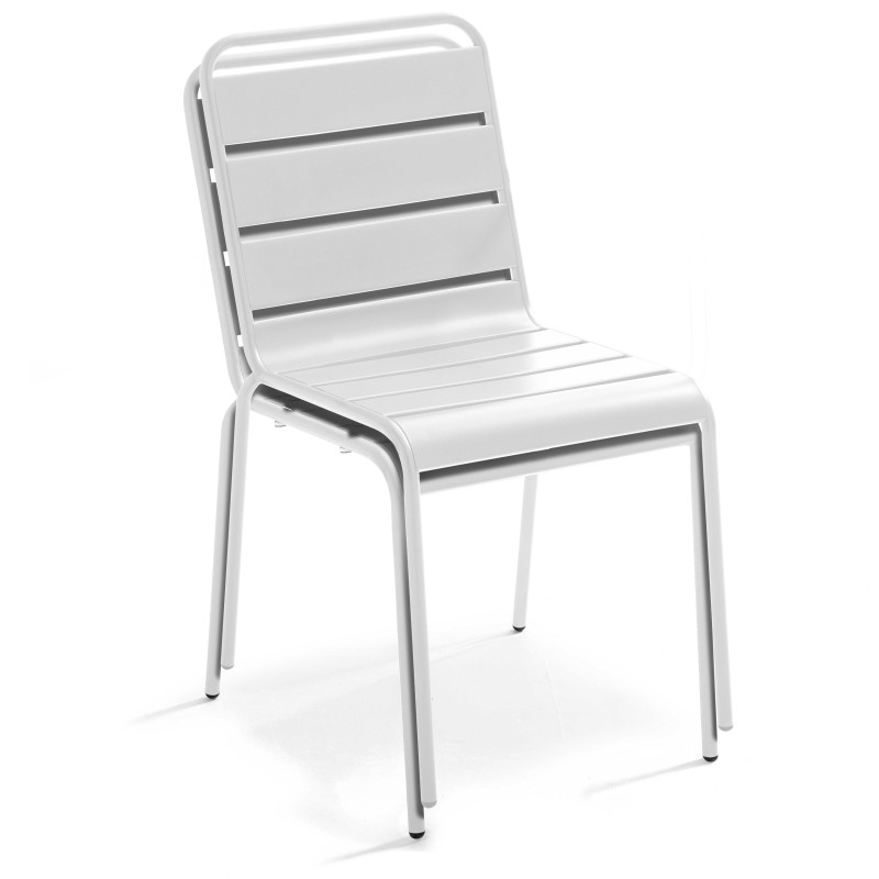 Chaise de terrasse en métal