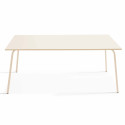 Table rectangulaire en métal (180 cm) -  8 places
