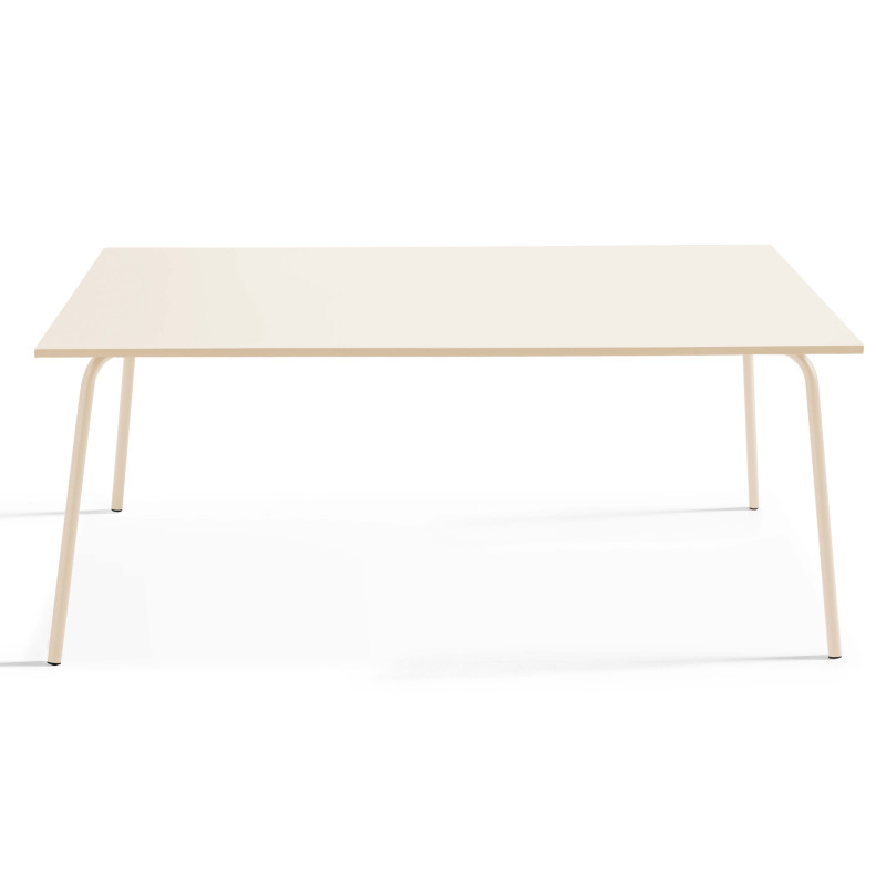 Table rectangulaire en métal (180 cm) -  8 places (2/7)