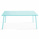 Table rectangulaire en métal (180 cm) -  8 places