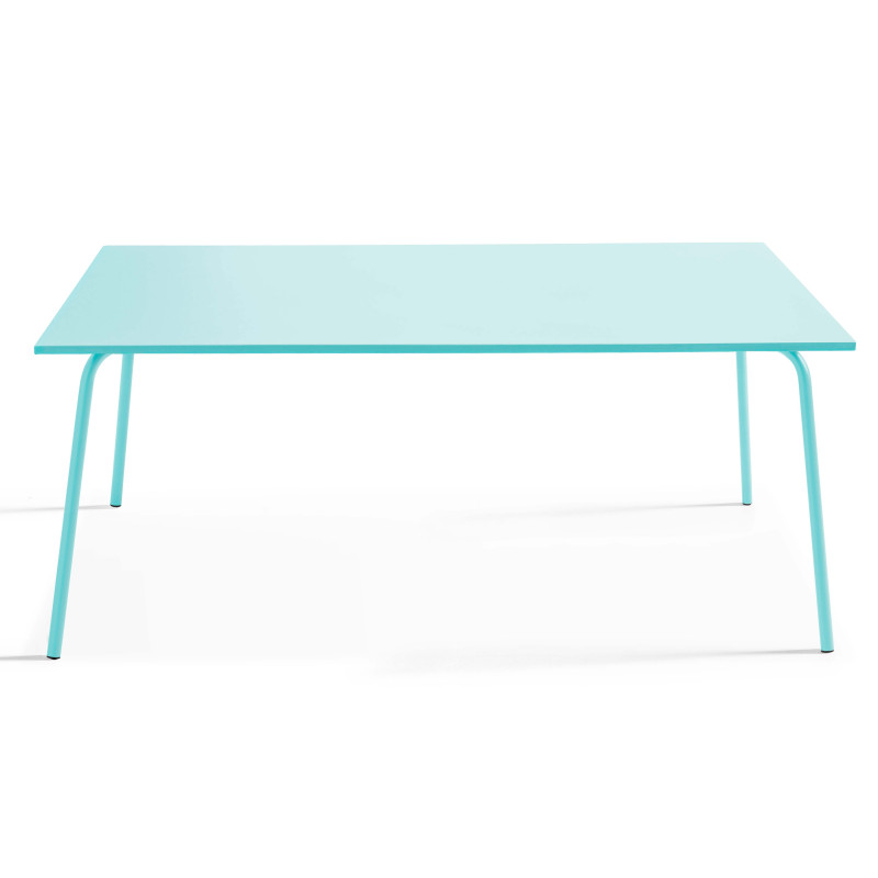 Table rectangulaire en métal (180 cm) -  8 places (2/7)