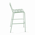 Chaise haute en métal