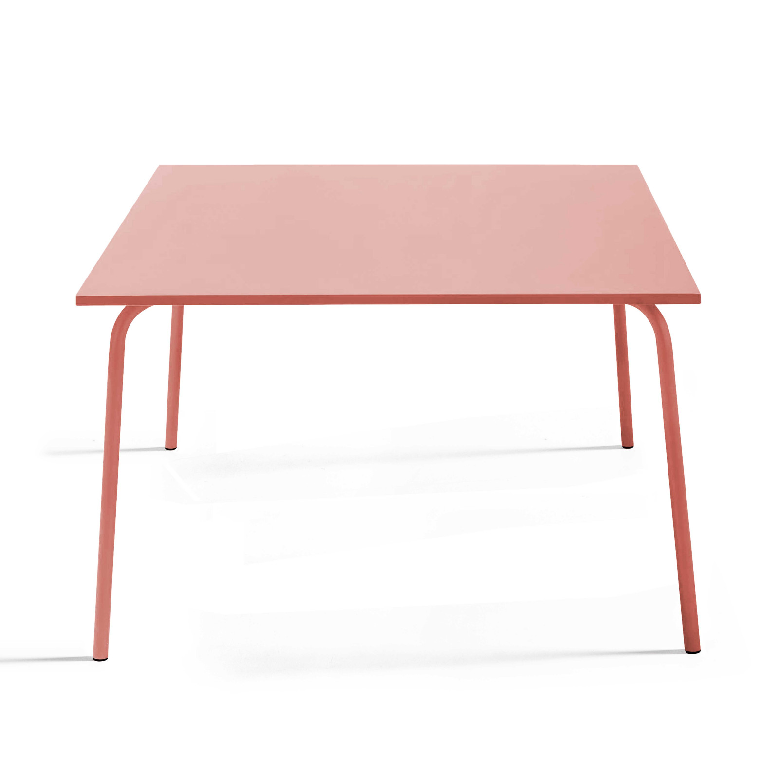 Table carrée en métal (120 cm) - 8 places