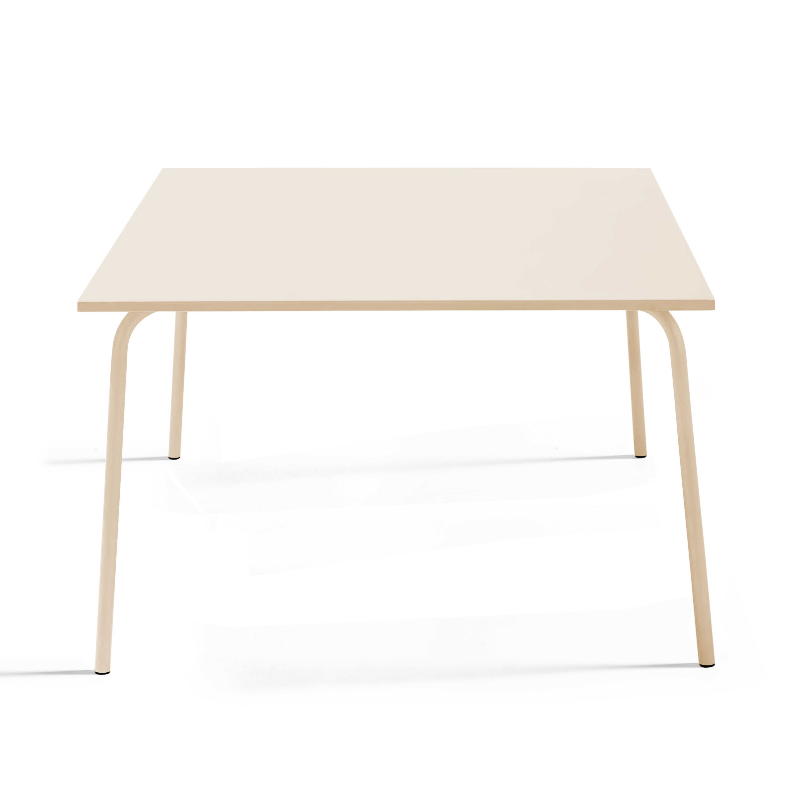 Table carrée en métal (120 cm) - 8 places