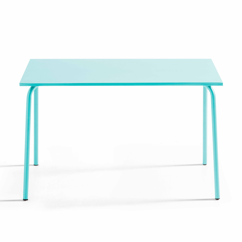 Table rectangulaire en métal (120 cm) - 4 places