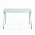 Table rectangulaire en métal (120 cm) - 4 places