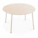 Table ronde en métal (Ø120 cm) - 6 places