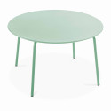 Table ronde en métal (Ø120 cm) - 6 places