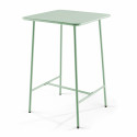 Ensemble table haute (70 cm) + 2 chaises en métal