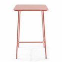 Table de bar carrée en métal (70 cm) - 4 places