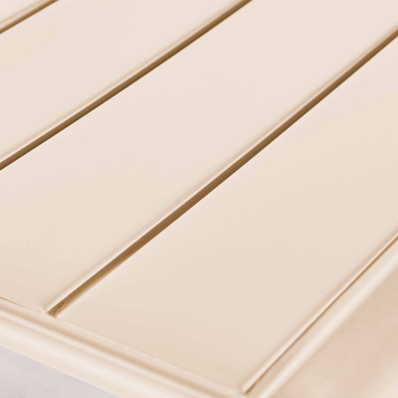 Ensemble fauteuil de terrasse bas + repose-pied en métal (5/6)