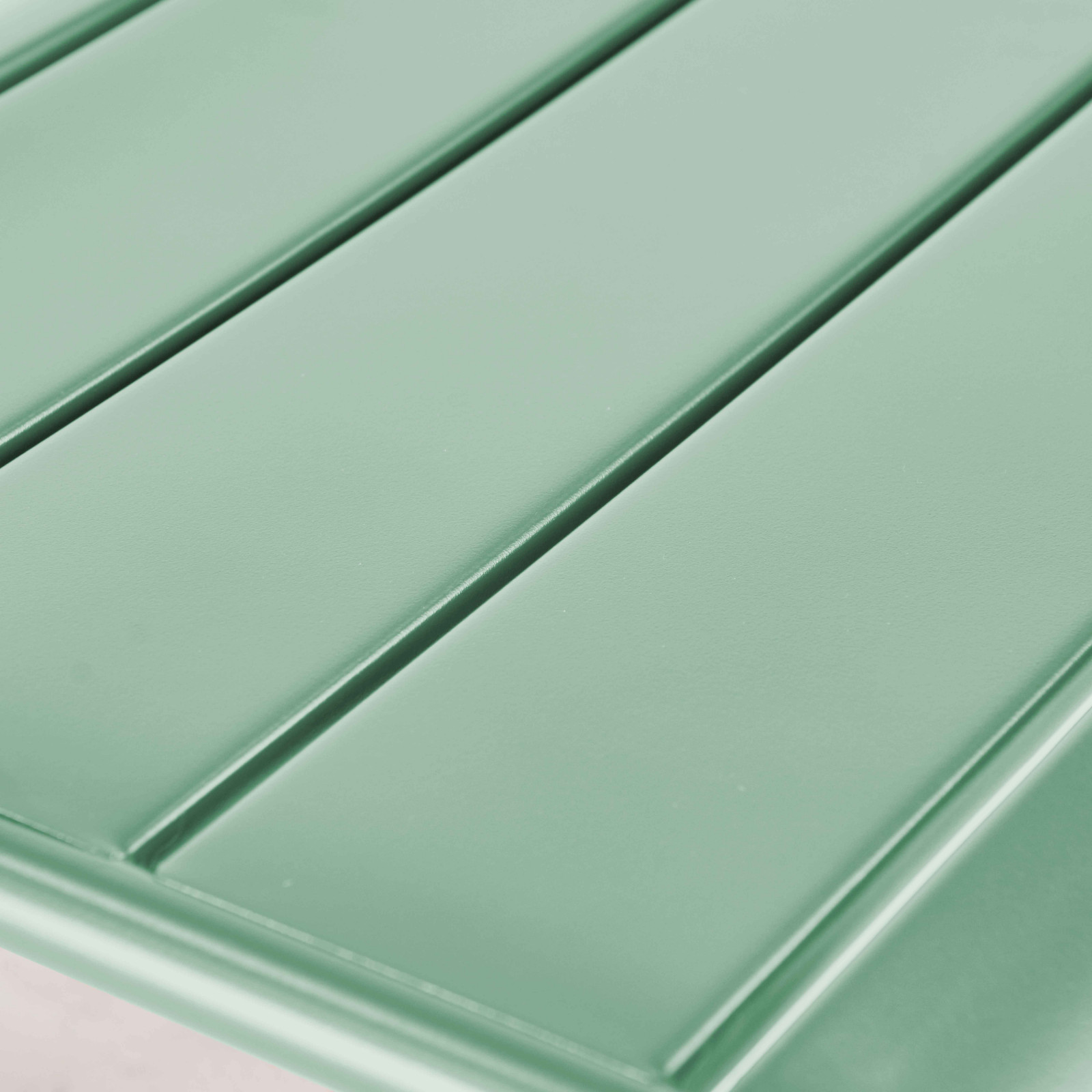 Ensemble fauteuil de terrasse bas + repose-pied en métal