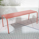 Banquette d'extérieur en métal
