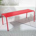 Banquette d'extérieur en métal