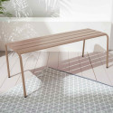 Banquette d'extérieur en métal