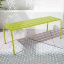 Banquette d'extérieur en métal