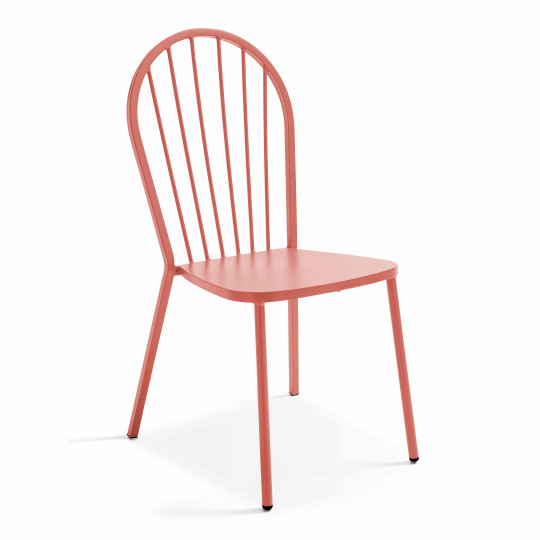 Chaise bistrot ajourée en métal