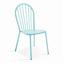 Chaise bistrot ajourée en métal