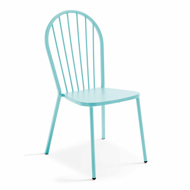 Chaise bistrot ajourée en métal