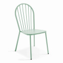 Chaise bistrot ajourée en métal