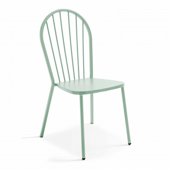 Chaise bistrot ajourée en métal