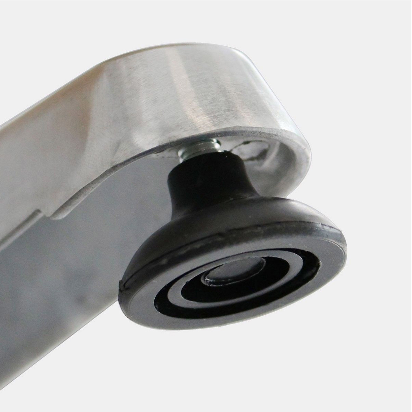 Table haute carrée aluminium et bois (70 cm) - 4 places Table haute carrée aluminium et bois (70 cm) - 4 places