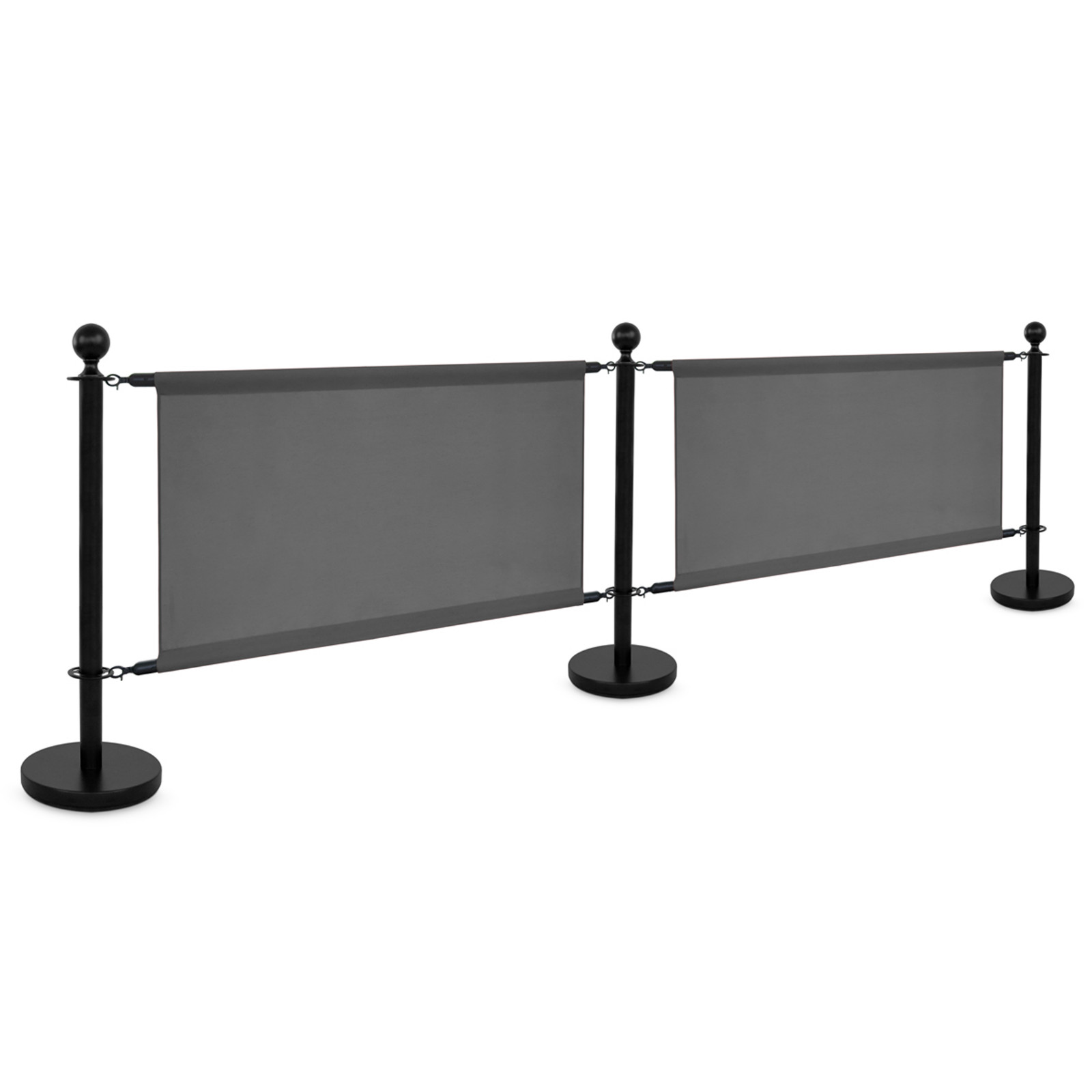 Toile grise pour séparateur de terrasse 100x69cm