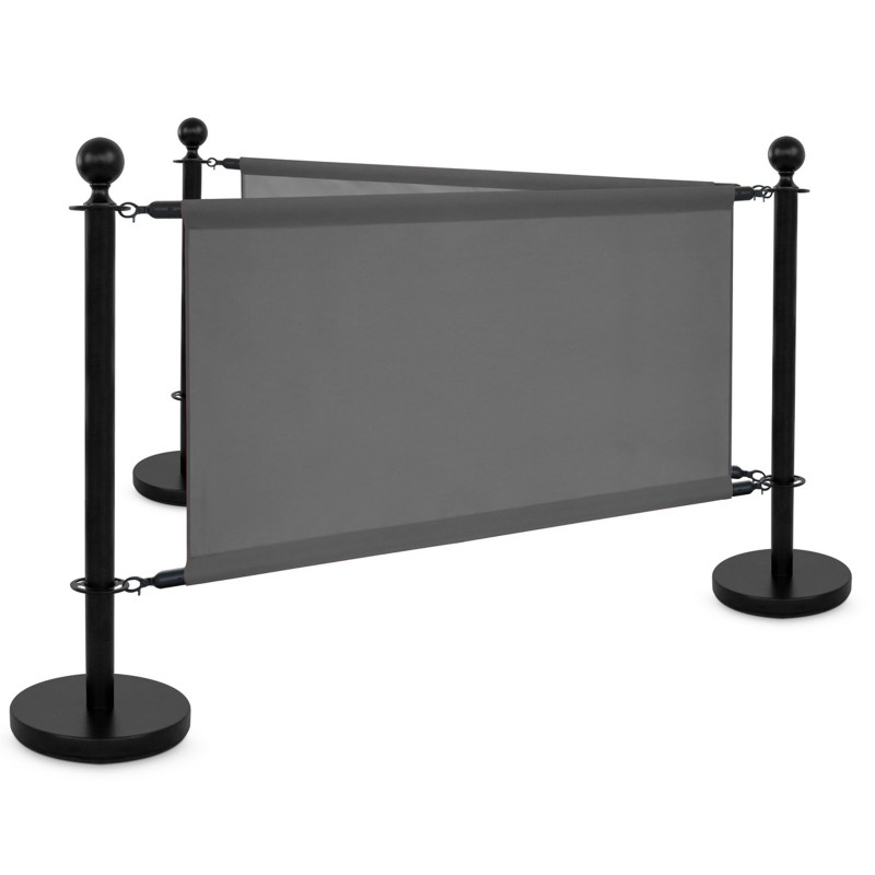 Toile grise pour séparateur de terrasse 100x69cm