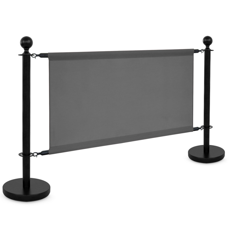 Toile grise pour séparateur de terrasse 100x69cm