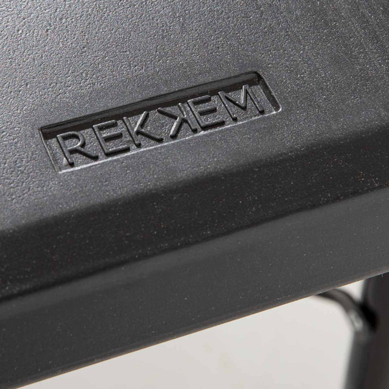 Table pliante ronde 150 cm en PEHD noire - 8 places