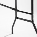 Table pliante noire monobloc 200 cm -  10 places