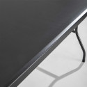 Table pliante monobloc noire 183 cm - 8 places