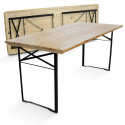 Table pliante en bois 8 places 180 cm