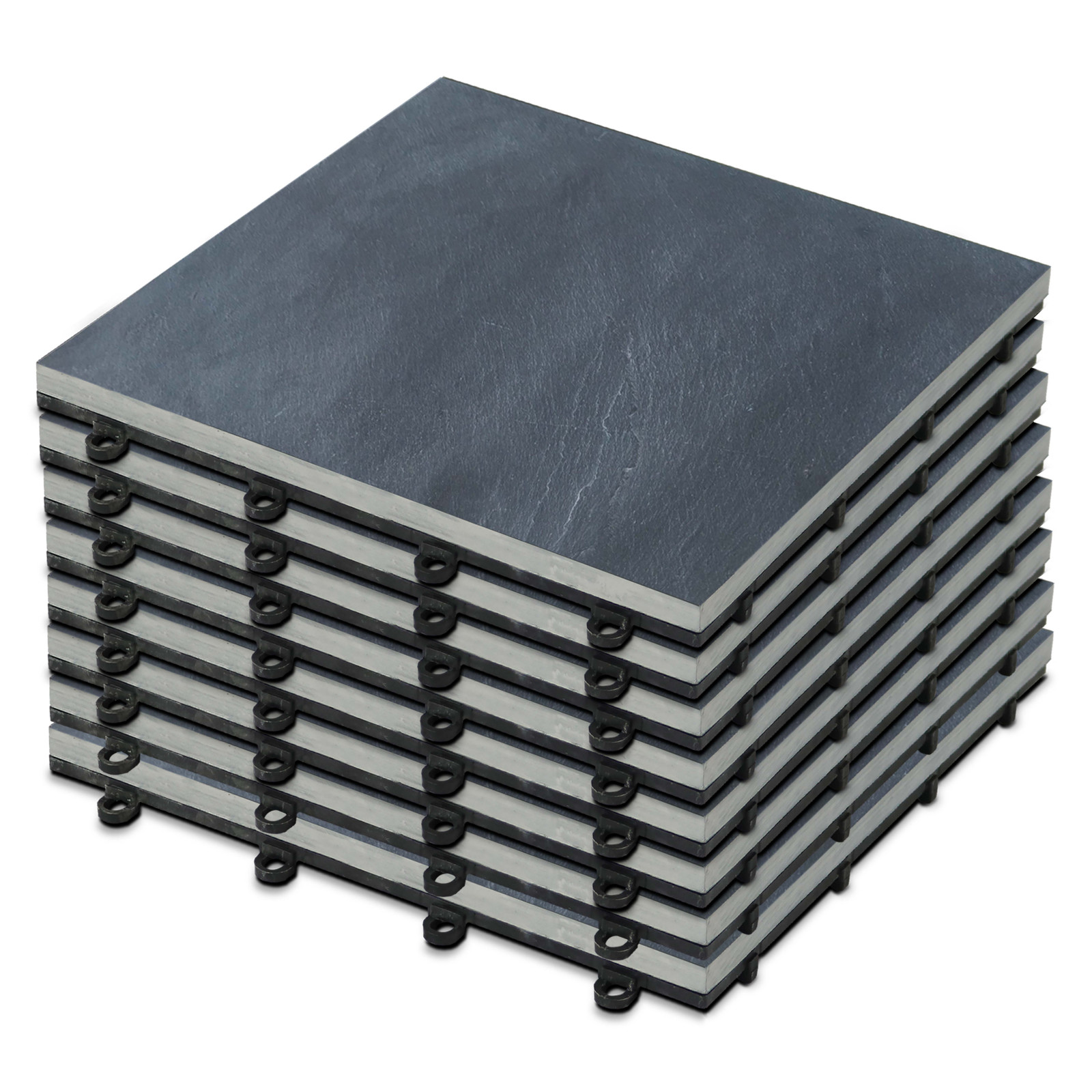 8 Dalles de terrasse pierre noire