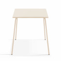 Ensemble table de terrasse carrée 70x70cm + 4 chaises en métal