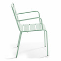 Ensemble table carrée (70x70 cm) + 4 chaises en métal