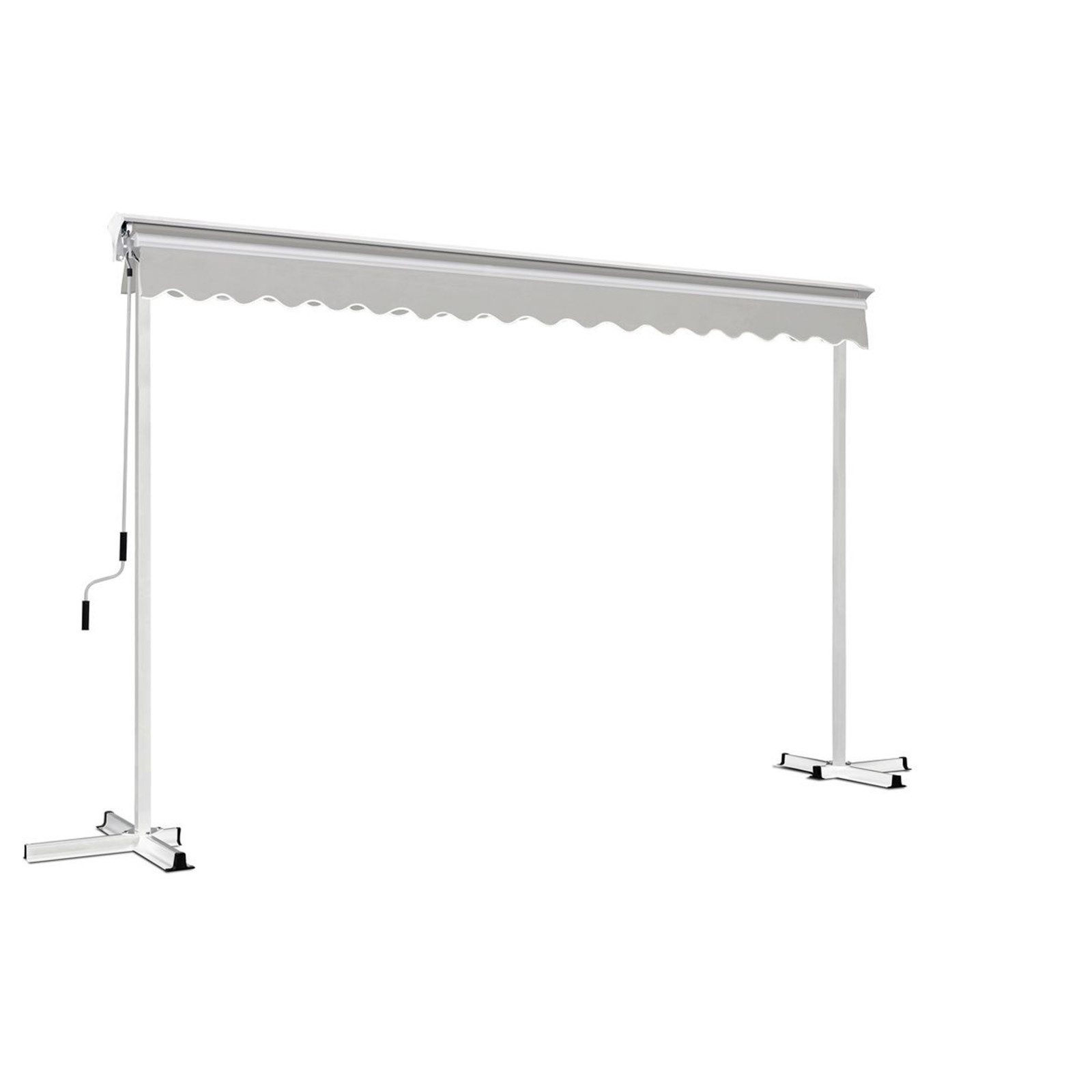 Store double pente motorisé avec coffre - 3x4m