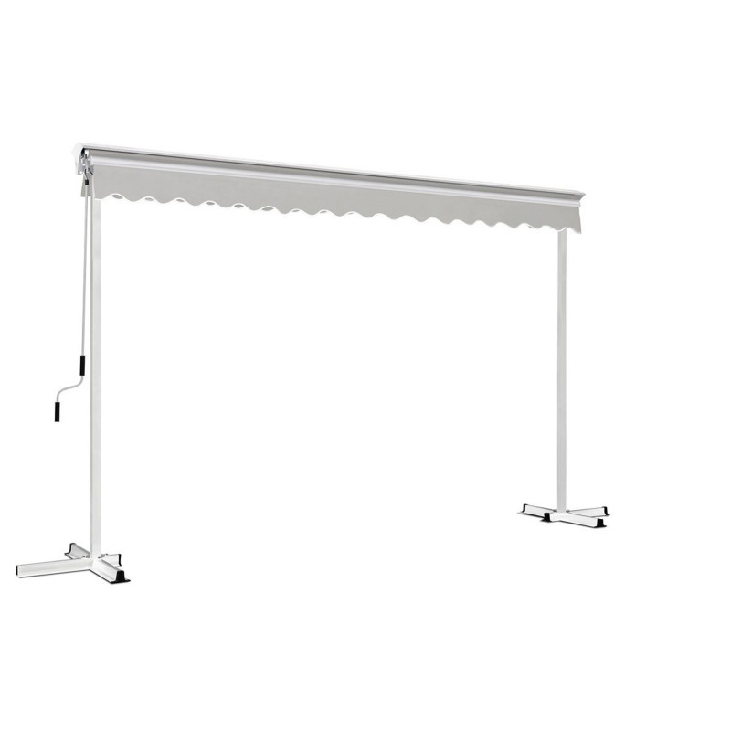 Store double pente motorisé avec coffre - 3x4m