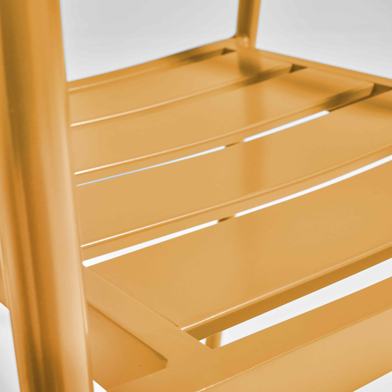 Chaise avec accoudoirs en aluminium et bois (3/5)