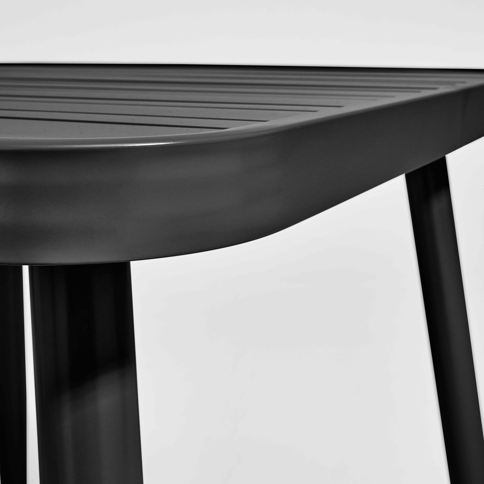 Table de terrasse carrée (75 x 75 x 76 cm) en aluminium